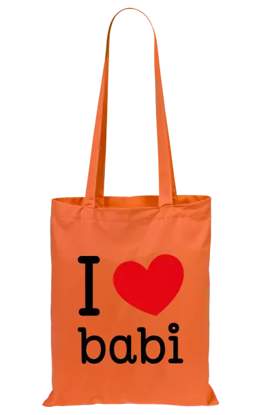 Látková taška I love babi