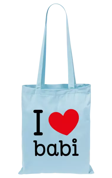 Látková taška I love babi
