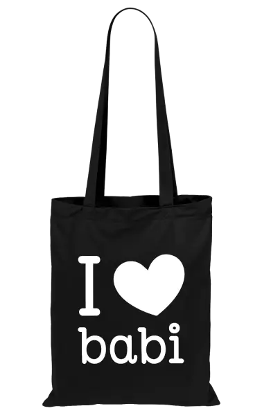 Látková taška I love babi