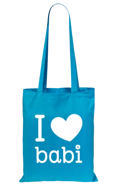 Látková taška I love babi