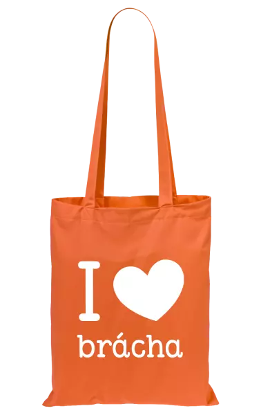 Látková taška I love brácha
