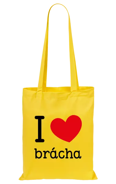 Látková taška I love brácha