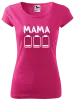 Dámske tričko Mama - vybité baterky 
