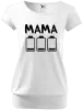 Dámske tričko Mama - vybité baterky 