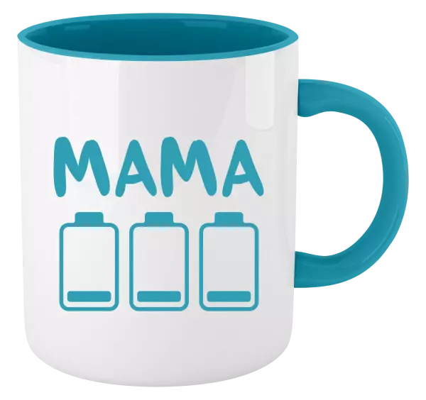 Hrnček  Mama - vybité baterky 