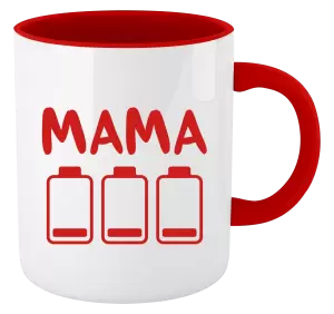 Hrnček  Mama - vybité baterky 