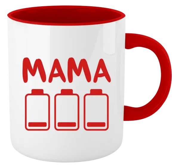 Hrnček  Mama - vybité baterky 