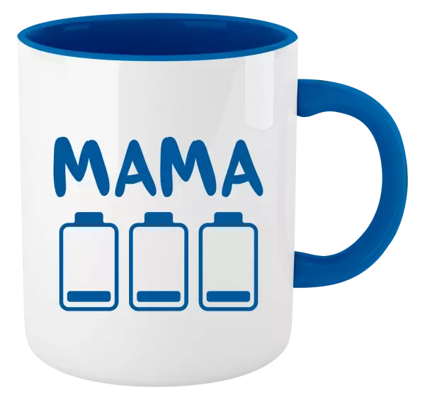 Hrnček  Mama - vybité baterky 