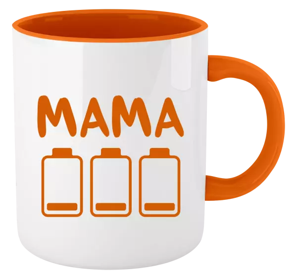 Hrnček  Mama - vybité baterky 