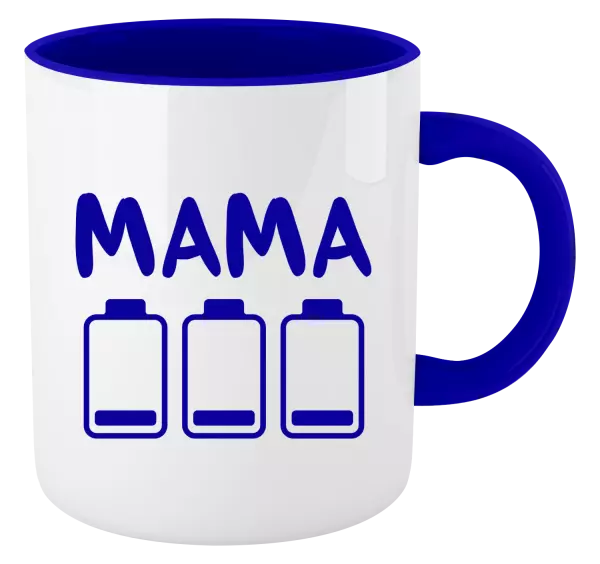 Hrnček  Mama - vybité baterky 