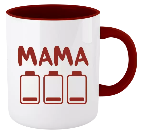 Hrnček  Mama - vybité baterky 