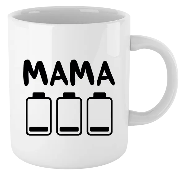 Hrnček Mama - vybité baterky 