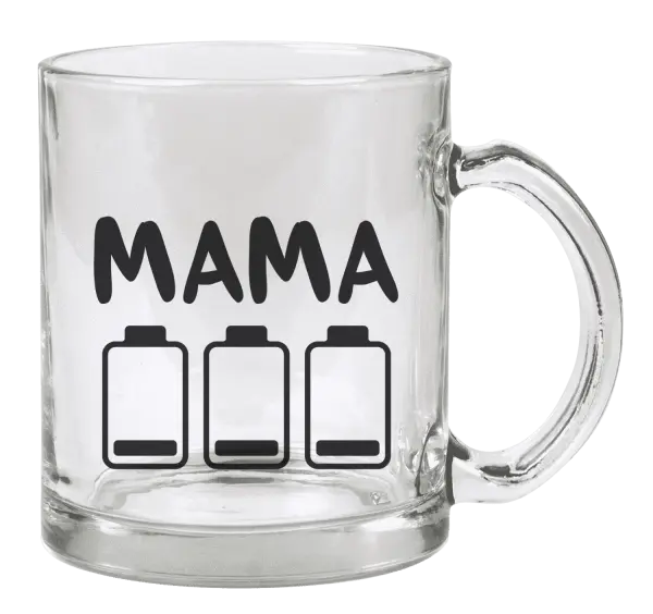 Hrnček Mama - vybité baterky 