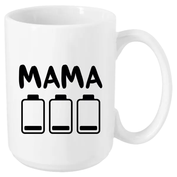 Hrnček Mama - vybité baterky 