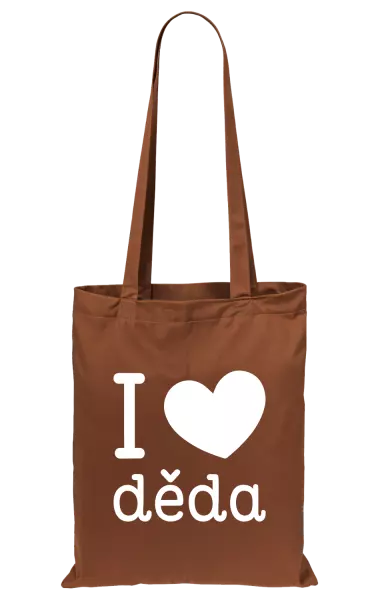 Látková taška I love děda