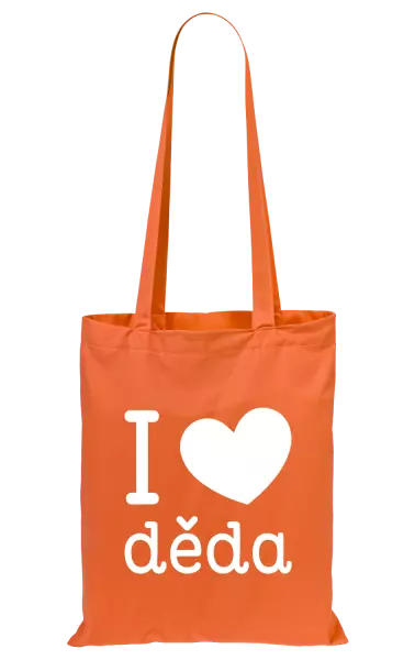 Látková taška I love děda