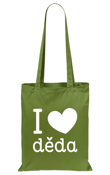 Látková taška I love děda