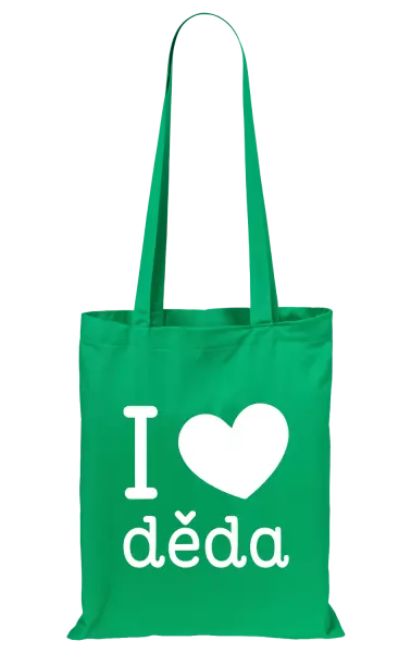 Látková taška I love děda