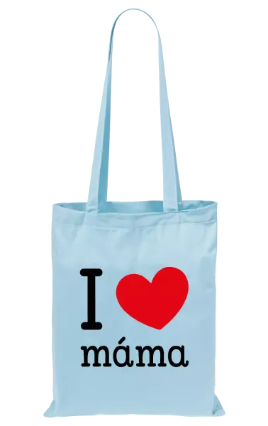 Látková taška I love máma