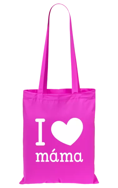 Látková taška I love máma