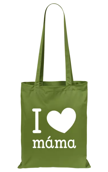 Látková taška I love máma