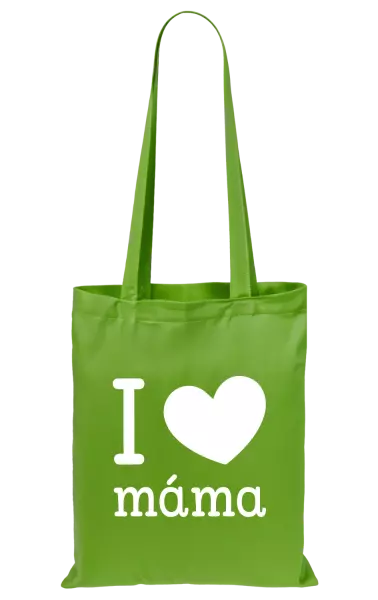 Látková taška I love máma