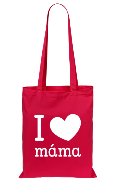 Látková taška I love máma