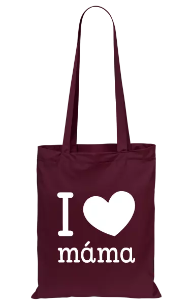 Látková taška I love máma