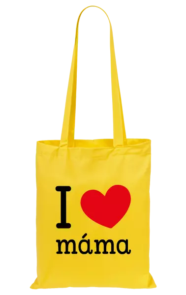 Látková taška I love máma