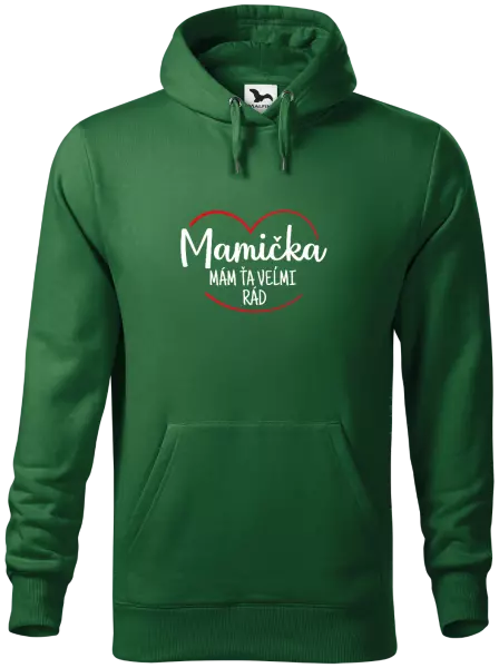 Pánska mikina Mamička,  mám ťa veľmi rád