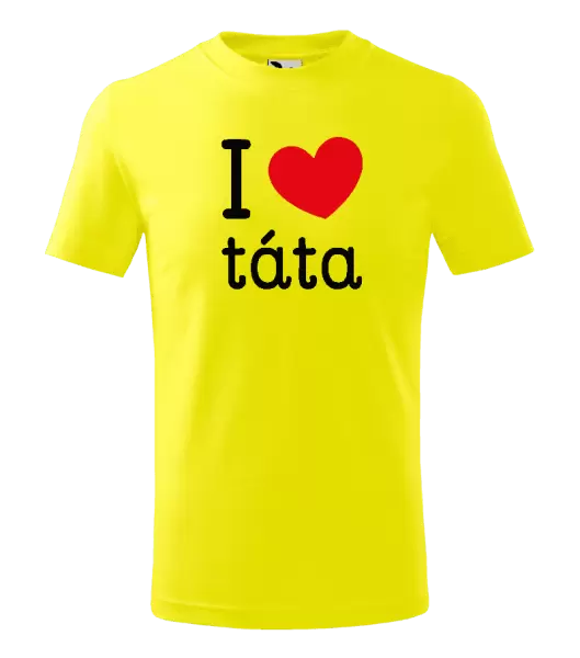 Dětské tričko I love táta