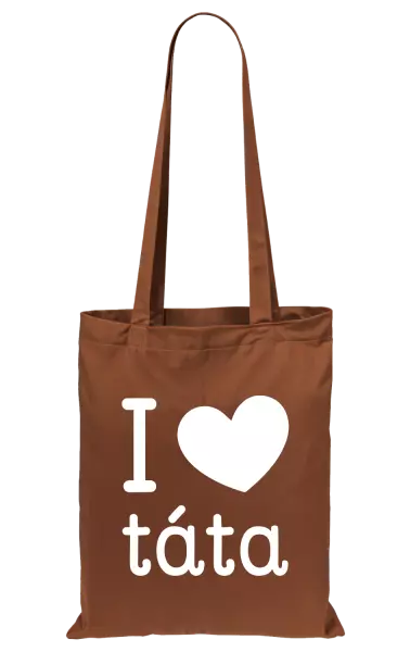 Látková taška I love táta
