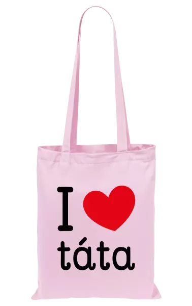 Látková taška I love táta