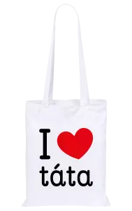 Látková taška I love táta
