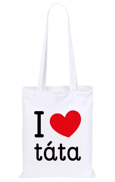 Látková taška I love táta