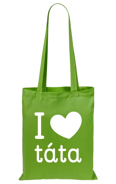 Látková taška I love táta