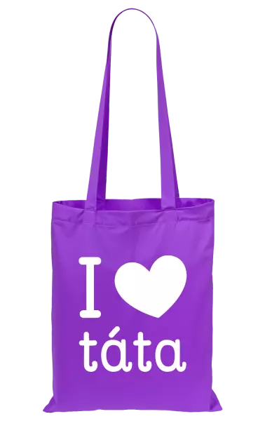 Látková taška I love táta