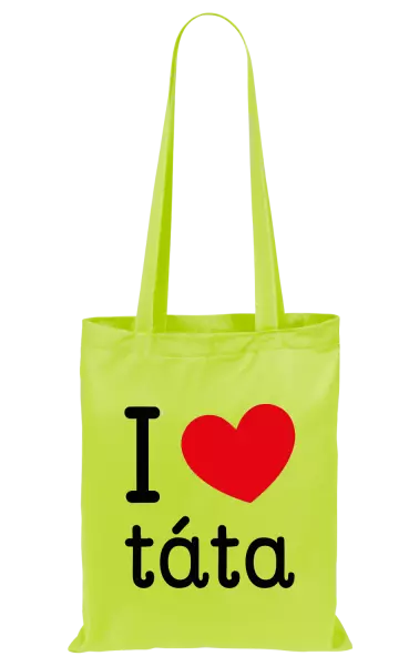 Látková taška I love táta