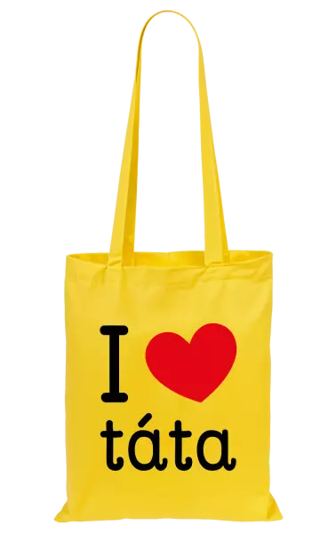Látková taška I love táta
