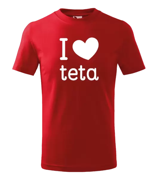 Dětské tričko I love teta
