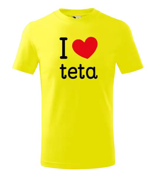 Dětské tričko I love teta