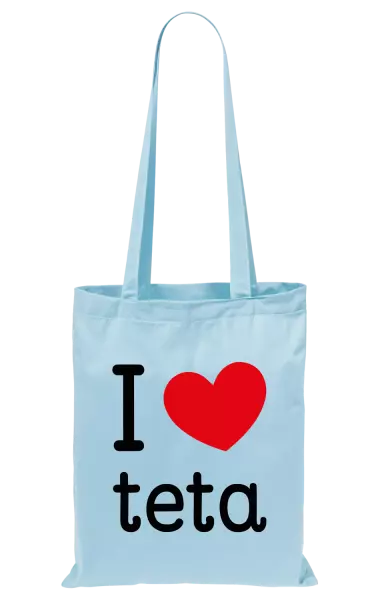 Látková taška I love teta