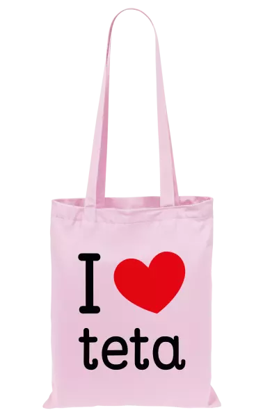 Látková taška I love teta