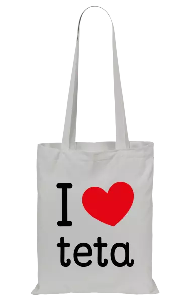 Látková taška I love teta