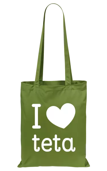Látková taška I love teta