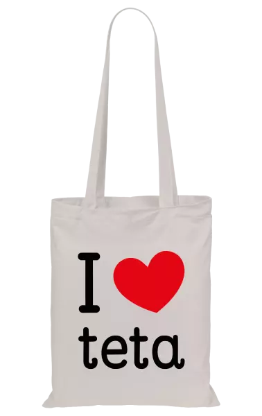 Látková taška I love teta