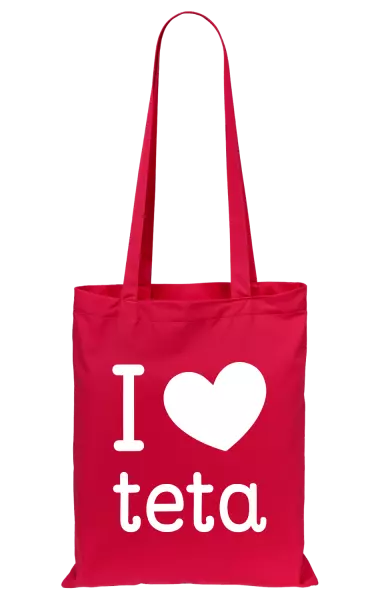 Látková taška I love teta