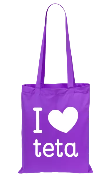 Látková taška I love teta