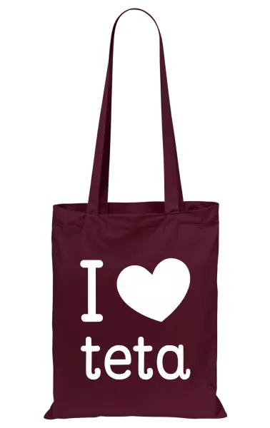 Látková taška I love teta