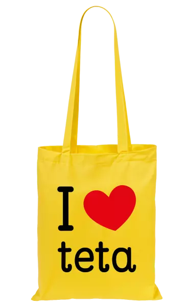 Látková taška I love teta